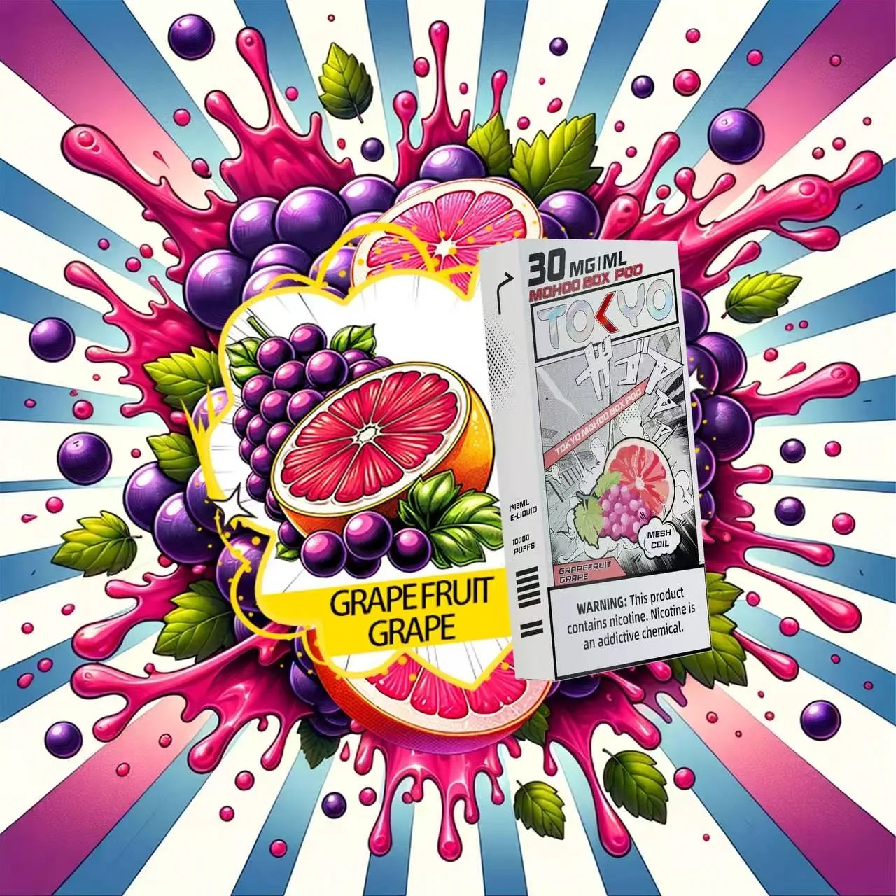 東京魔盒電子煙煙彈 西柚葡萄味